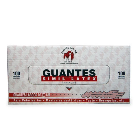 Guantes largos para tacto